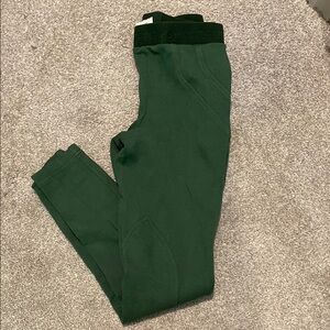 Green Riding Pants with Padded Inner Knees